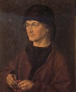Albrecht Durer Albrech Durer the Elder with Rosary Germany oil painting artist